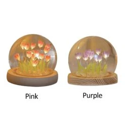 DIY Tulip Mood Light Birthdays Thanksgiving Arts And Crafts ABS A Birthday Present Christmas Lamp Purple -Schmidt Butik 1000469599 max