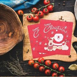 Christmas Napkins,60pcs Tables Printed Napkins Santa Pattern Disposable Paper Napkins,13x13 In(santa Claus) -Schmidt Butik 1005894910 max