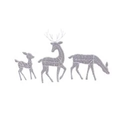 Christmas Deer Decoration Outdoor With Light Deer Family, 3-Piece Set Reindeer For Yard Patio Lawn Garden Party Decor -Schmidt Butik 1008103415 max