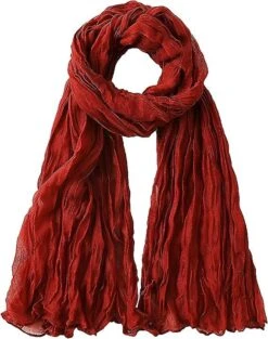 Cotton Linen Solid Scarf Wrap Shawls For Women Ladies Men(180cmx90cm) Super Large Size-for All Seasons-great Christmas Presents -Schmidt Butik 1008604458 max