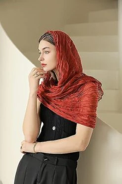 Cotton Linen Solid Scarf Wrap Shawls For Women Ladies Men(180cmx90cm) Super Large Size-for All Seasons-great Christmas Presents -Schmidt Butik 1008604482 max