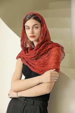 Cotton Linen Solid Scarf Wrap Shawls For Women Ladies Men(180cmx90cm) Super Large Size-for All Seasons-great Christmas Presents -Schmidt Butik 1008604489 max