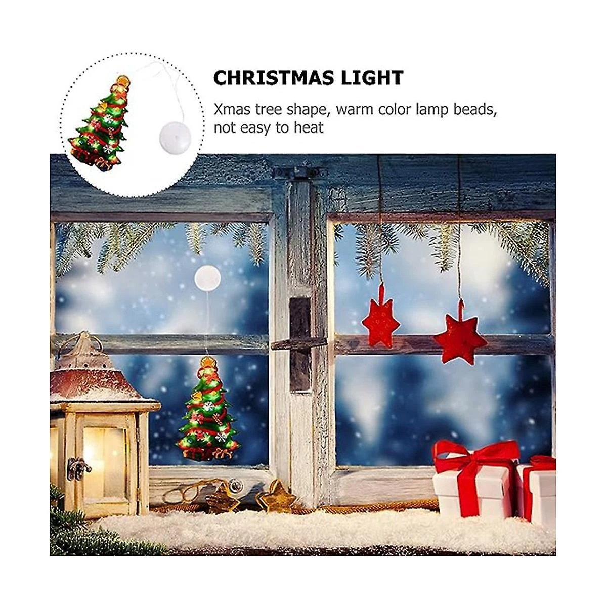 Christmas Decorative Lights Christmas Modeling Lights Atmosphere Lights Window Lights String Small 2 Christmas Decorative Lights Christmas Modeling Lights Atmosphere Lights Window Lights String Small - Billede 2