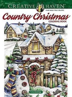 Creative Haven Country Christmas Coloring Book Creative Haven Coloring Books