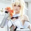 Anime Genshin Impact Traveler Lumine Cos Game Anime Cosplay Costume Halloween Christmas Party Cosplay Costume Cute Dress Uniform XL