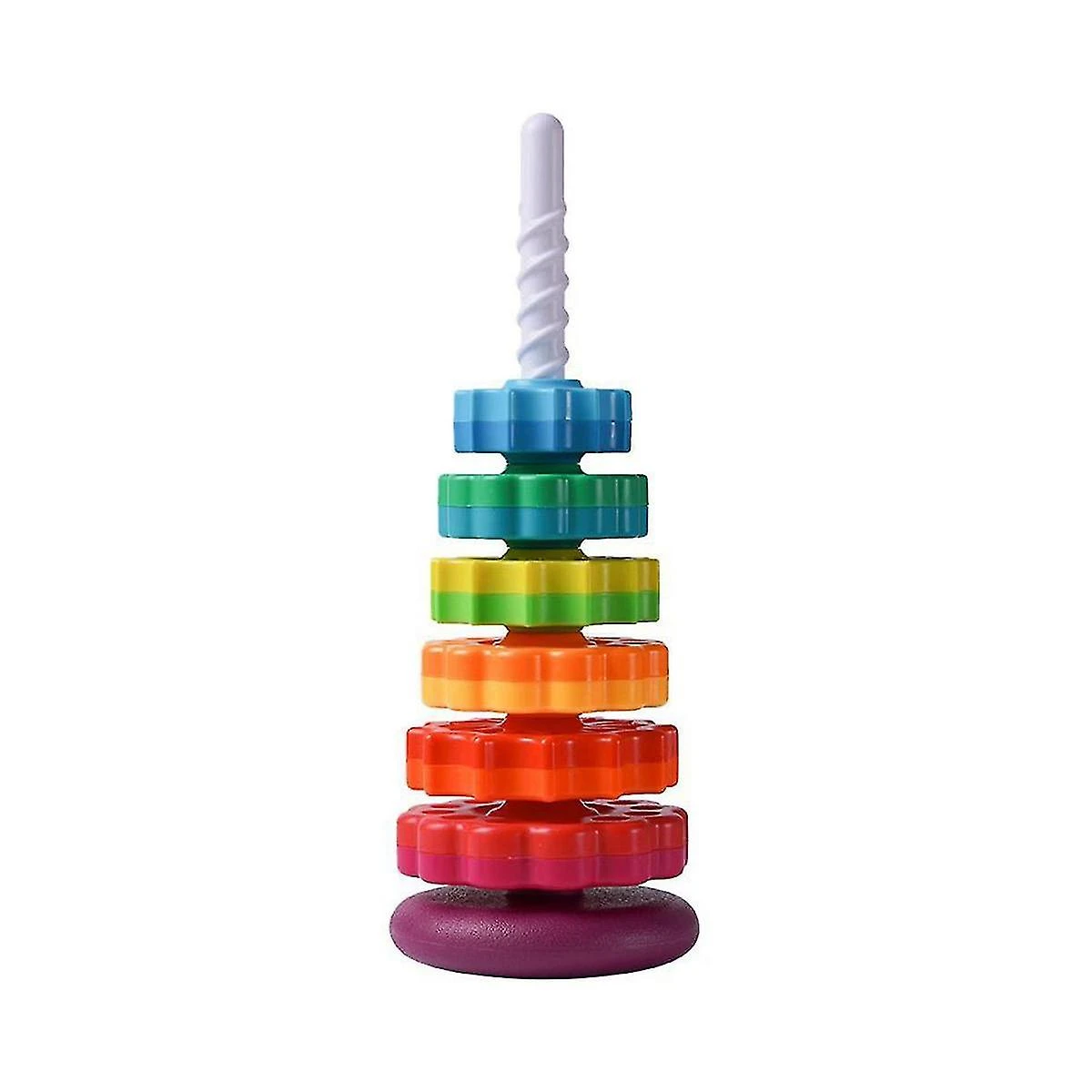 Girl Boy Spinagain Stacking Toys For Toddlers 1-3, Rainbow Ring Stacker Toys Christmas Birthday Gif 3 Girl Boy Spinagain Stacking Toys For Toddlers 1-3, Rainbow Ring Stacker Toys Christmas Birthday Gif - Billede 3