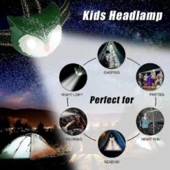 Random Pink/green Owl Headlamps For Kids Stocking Stuffers Christmas Gifts For 3-10 Years Old Boys Girls Multiple Light Modes Kids Flashlight Apply To -Schmidt Butik 1039256673 max