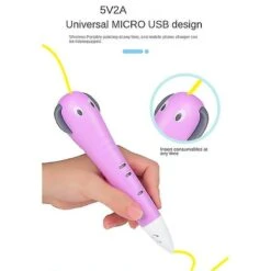 3d Printing Pen Diy Drawing Pen With 3 Colors 2 Meter Filament Christmas Birthday Gift For Child Pi