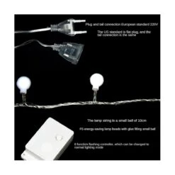 Led String Lights Fairy Ball Garland Lights Waterproof Outdoor Lamp Christmas Holiday Wedding Party -Schmidt Butik 1054019585 max