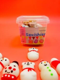 Christmas Dango Soft Rubber Small Animal Cute Pet Set Pinching Music Venting And Decompressing 24PCS