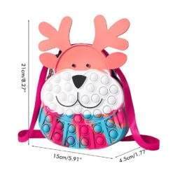 Christmas Elk Push Bubble Coin Purse - Portable Silicone Toy Bag For Girls - Fun And Stress Relief - Unique Gift -Schmidt Butik 1065908770 max
