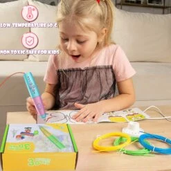 3d Pen Cryogenic Printing Pen For Children Christmas Birthday Gift Painting And Entertainment Blue -Schmidt Butik 1073643489 max