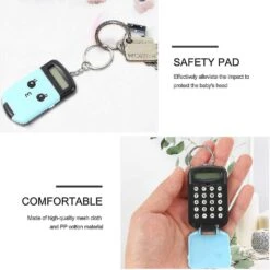 Kids Mini Calculator Portable Pocket Candy Color Electronic Calculator With Key Ring Gifts For Children Students Christmas Birthday Party Favors (blac