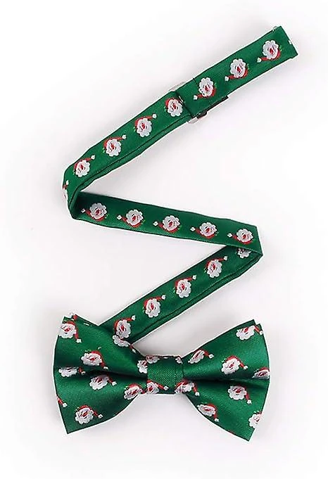 Christmas Bow Tie Festive Themed Pattern Jacquard Woven Christmas Party Pre-tie Bow Tie 3 Christmas Bow Tie Festive Themed Pattern Jacquard Woven Christmas Party Pre-tie Bow Tie - Billede 3