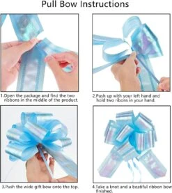 Pull Bows For Gifts Wrapping Ribbons And Bows Christmas Big Red Bow Gift Baskets