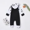 Halloween Infant Baby One-piece Costume Nightmare Before Christmas Jumpsuit Toddlers Skull Print Hooded Romper Gifts 18-24 Months