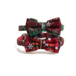 Christmas Puppy Collar With Bell And Bowknot - Adjustable Neck Strap For Small To Medium Cats And Dogs - Festive Gift