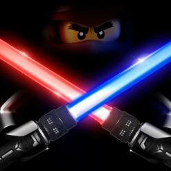 2pcs Led Retractable Light Sword With Sound For Christmas Children's Gift