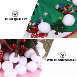 50pcs 7cm Kids Snowball Indoor Snowball Fight Fake Snowballs Realistic Christmas Snow Balls For Kids Adults Indoor Outdoor Game
