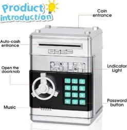 Atm Piggy Bank For Real Money For Boys Toys Age 6-8-10-12, Money Saving Box For Adults Christmas Birthday Gifts For Kids 5-7 -Schmidt Butik 1117457743 max