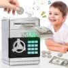 Atm Piggy Bank For Real Money For Boys Toys Age 6-8-10-12, Money Saving Box For Adults Christmas Birthday Gifts For Kids 5-7
