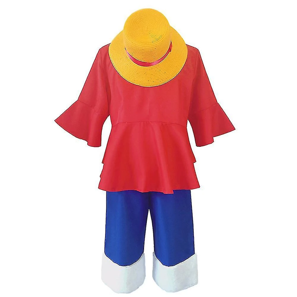 Halloween Christmas Monkey D. Luffy Cosplay Pirate Stråhat Kostume Sæt One Piece Anime Manga Voksne Halloween Fancy Dress Up Suit XL 1 Halloween Christmas Monkey D. Luffy Cosplay Pirate Stråhat Kostume Sæt One Piece Anime Manga Voksne Halloween Fancy Dress Up Suit XL