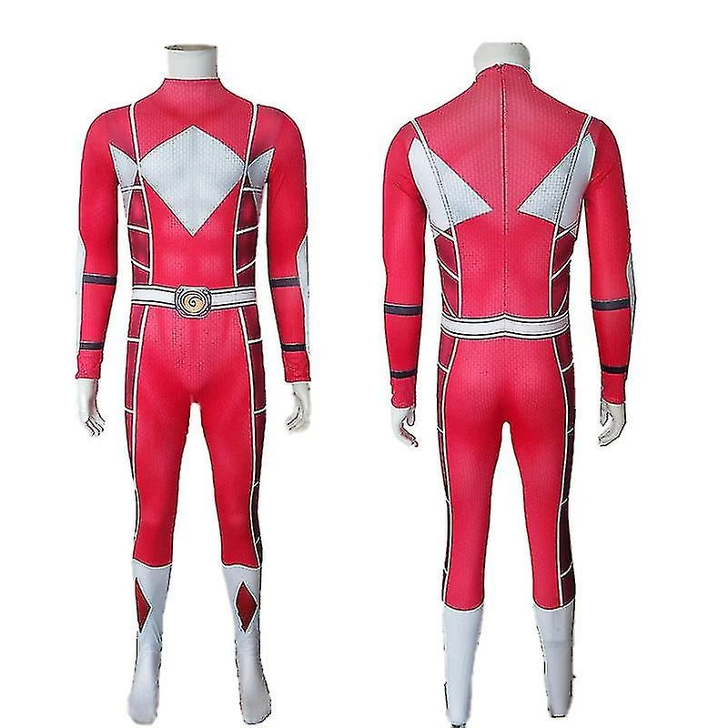 Halloween Christmas Halloween Anime Power Rangers Rangers Tights Cosplay Performance Costume Red 3 Halloween Christmas Halloween Anime Power Rangers Rangers Tights Cosplay Performance Costume Red - Billede 3