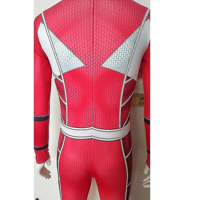Halloween Christmas Halloween Anime Power Rangers Rangers Tights Cosplay Performance Costume Red 4 Halloween Christmas Halloween Anime Power Rangers Rangers Tights Cosplay Performance Costume Red - Billede 4