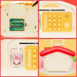 Electronic Piggy Bank Toys For Kids, Cute Atm Saving Machine Coin Money Box With Password & Fingerprint Simulation, Auto Scroll Paper Money, Christmas -Schmidt Butik 1118646003 max
