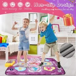 Dance Mat, Gifts Toys For 3-10 Year Old Girls, Dance Pad With 5 Game Modes, 5 Challenge Levels, Adjustable Volume Dance Pad With Led Lights, Christmas -Schmidt Butik 1118646151 max