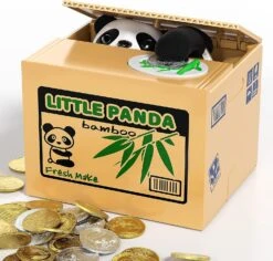 Panda Stealing Money Bank, Automatic Piggy Bank For Kids, Electronic Atm Savings Box Oddbods Toys, Birthday Halloween Christmas Hot Gifts For Toddler -Schmidt Butik 1118646760 max