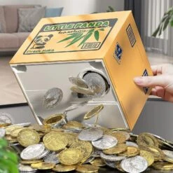 Panda Stealing Money Bank, Automatic Piggy Bank For Kids, Electronic Atm Savings Box Oddbods Toys, Birthday Halloween Christmas Hot Gifts For Toddler