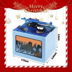 Monster Stealing Piggy Bank, Electronic Chirldren Cash Box Money Bank Toy, Christmas Birthday Gift For Boys, Girls, Kids