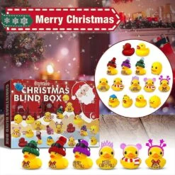 New Christmas Duck Toys Advent Calendar Box 24 Rubber Duck Toys Gifts For Toddlers Kids Boys Girls Gifts -Schmidt Butik 1123501443 max