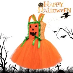 Girl's Halloween Pumpkin Dress Cartoon Pumpkin Festival Party Costume For Halloween Christmas Party S -Schmidt Butik 1123898721 max