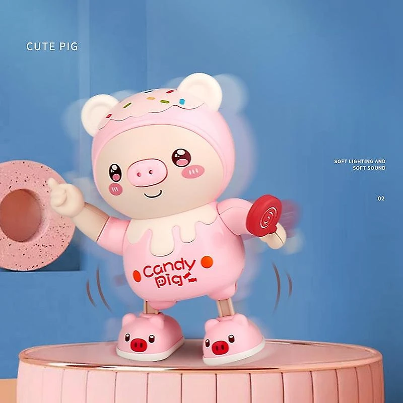 New Electronic Pet Pig Dancing Toy With Swinging Lights Music Cute Pig Baby Toy Christmas Gift Pink 3 New Electronic Pet Pig Dancing Toy With Swinging Lights Music Cute Pig Baby Toy Christmas Gift Pink - Billede 3