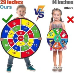 29" Large Dart Board For Kids, Kids Dart Board With Sticky Balls, Boys Toys, Indoor/ Sport Outdoor Fun Party Play Game Toys, Birthday Christmas Gifts -Schmidt Butik 1133950856 max