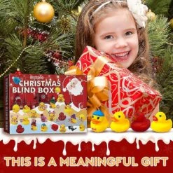 2022 Christmas Duck Toys Advent Calendar Box With 24 Rubber Ducks Toys Gifts For Toddlers Kids Boys Girls