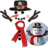 16pcs Christmas Snowman Decorating Making Kit Outdoor Fun Christmas