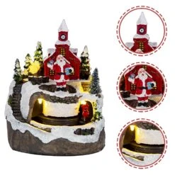 Dining Room Decor Table Miniature Resin Houses Christmas Village Accessories Christmas Village Houses Figurine -Schmidt Butik 1141419566 max