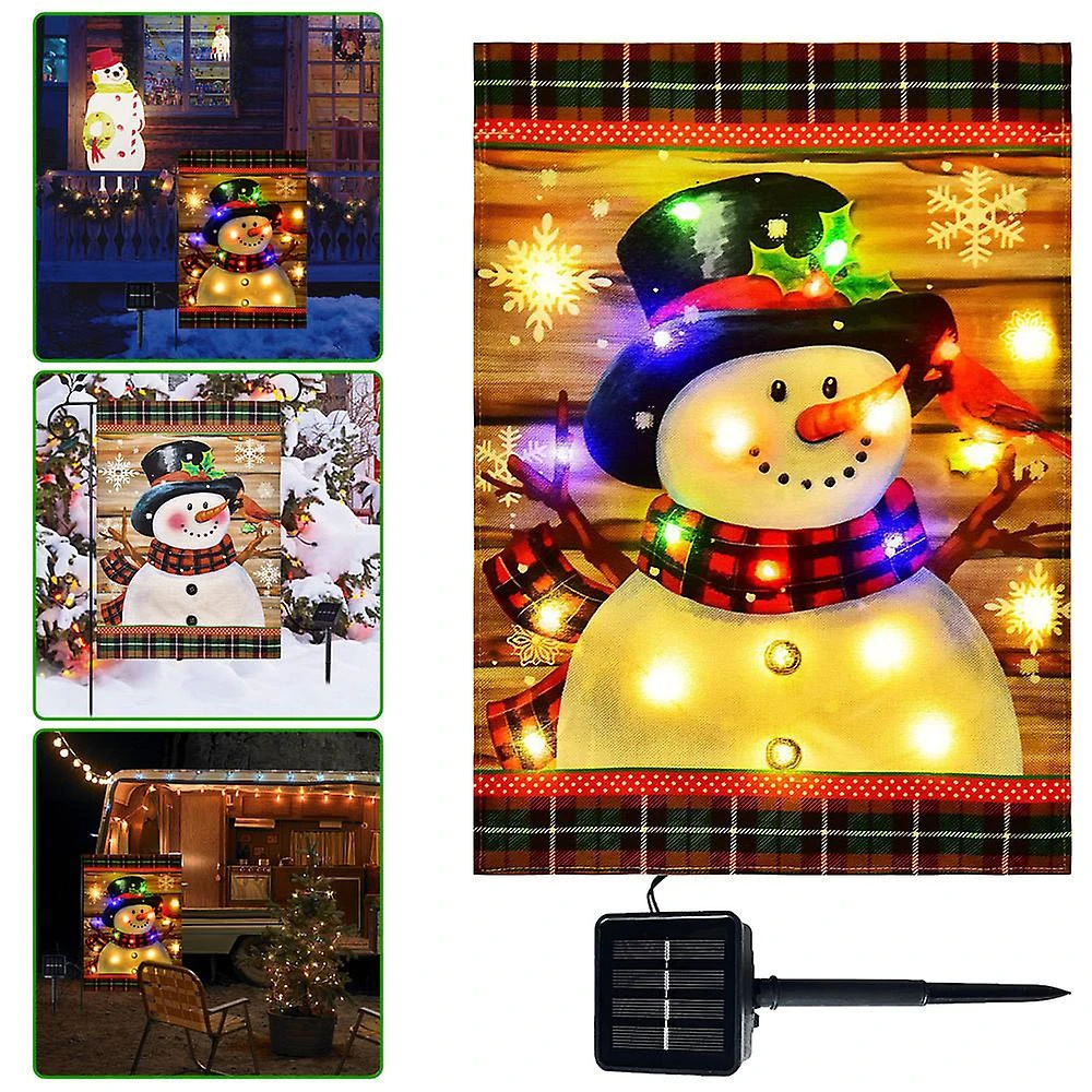 Lighting Garden Flag Garden Decoration Hanging Flag Outdoor Christmas Hanging Flag LED Solar Luminous Flag 1 Lighting Garden Flag Garden Decoration Hanging Flag Outdoor Christmas Hanging Flag LED Solar Luminous Flag