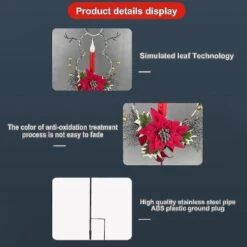 Led Solar Christmas Snowman Candle Ground Plug Light Outdoor Garden Decoration Christmas Light -Schmidt Butik 1152200769 max