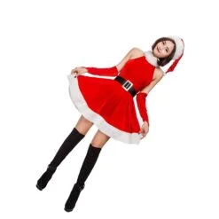5 Pcs Womens Santa Suit Christmas Costume Women Christmas Cosplay Dress Santa Outfit Santa Suit Christmas Fancy Dress Costume -Schmidt Butik 1154318742 max