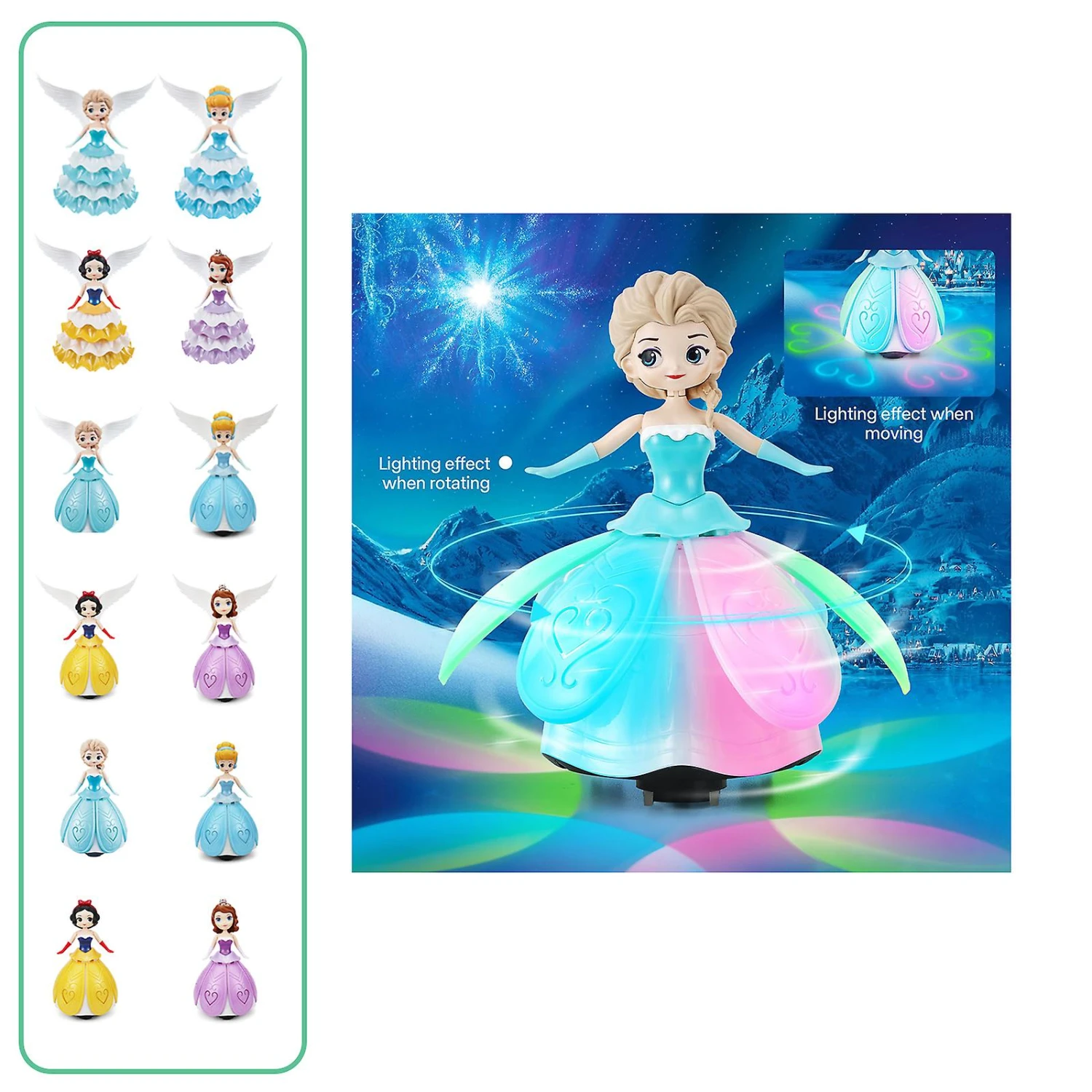 Ice Princess Toys For Kid Christmas Dancing Princess Interactive Spin Robot Toys 4 Ice Princess Toys For Kid Christmas Dancing Princess Interactive Spin Robot Toys - Billede 4