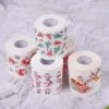1 Roll Christmas Table Napkin Home Santa Claus Bath Toilet Roll Paper Xmas Decor Tissue A