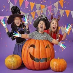 Flashing Led Light Up Gloves For Halloween Christmas, Cool Toys For 3-15 Year Old Boys, Gifts For Girls And Boys, Glowing Gloves For Club Costume, Par