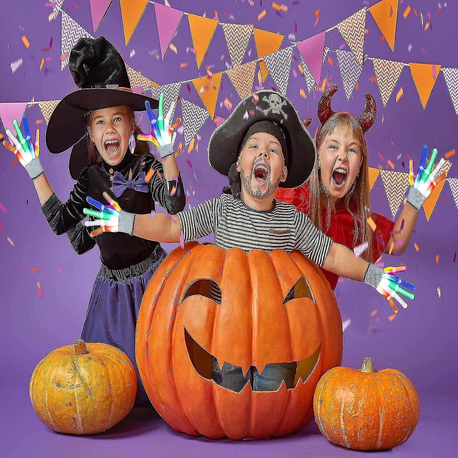 Flashing Led Light Up Gloves For Halloween Christmas, Cool Toys For 3-15 Year Old Boys, Gifts For Girls And Boys, Glowing Gloves For Club Costume, Par 1 Flashing Led Light Up Gloves For Halloween Christmas, Cool Toys For 3-15 Year Old Boys, Gifts For Girls And Boys, Glowing Gloves For Club Costume, Par