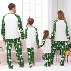 Kids Infants Christmas Family Matching Pyjamas Romper Xmas Tree Printed Adults Nightwear Pajamas Pjs Set Daddy