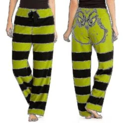 Women Christmas Green Grinch Pajamas Pants Striped Sleep Trousers Nightwear Sleepwear Xmas Loungewear Bottomsgift Jp S -Schmidt Butik 1184592099 max 1