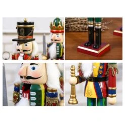 4Pcs Wooden Christmas Nutcracker Soldiers - 30cm Standing Nutcracker Home Decoration - Ideal Christmas Gift 8 4Pcs Wooden Christmas Nutcracker Soldiers - 30cm Standing Nutcracker Home Decoration - Ideal Christmas Gift -Schmidt Butik 1191361352 max